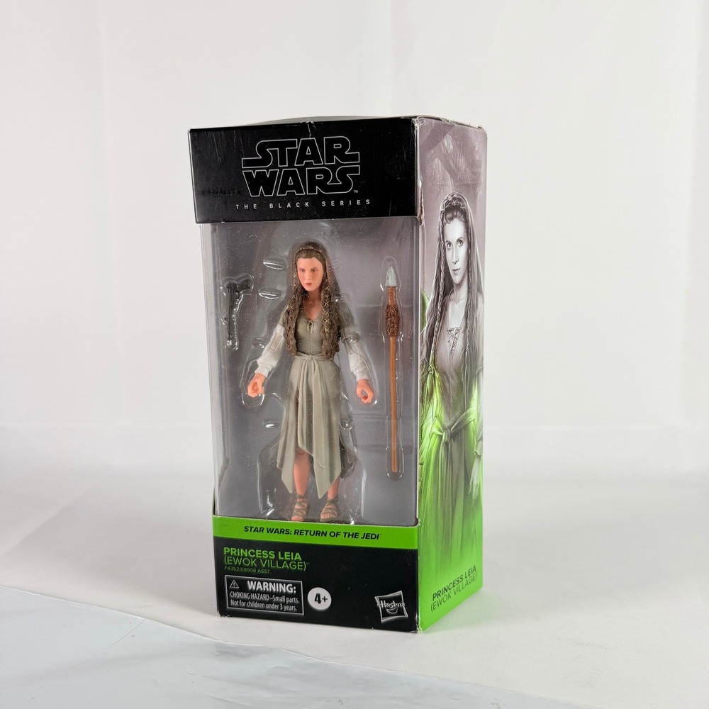 Star Wars Black Series Princess Leia Ewok Village 6" Action Figure Damaged Box